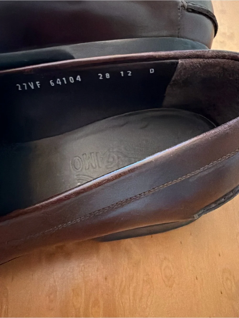 Salvatore Ferragamo Dark Brown Leather Slip-On Loafers